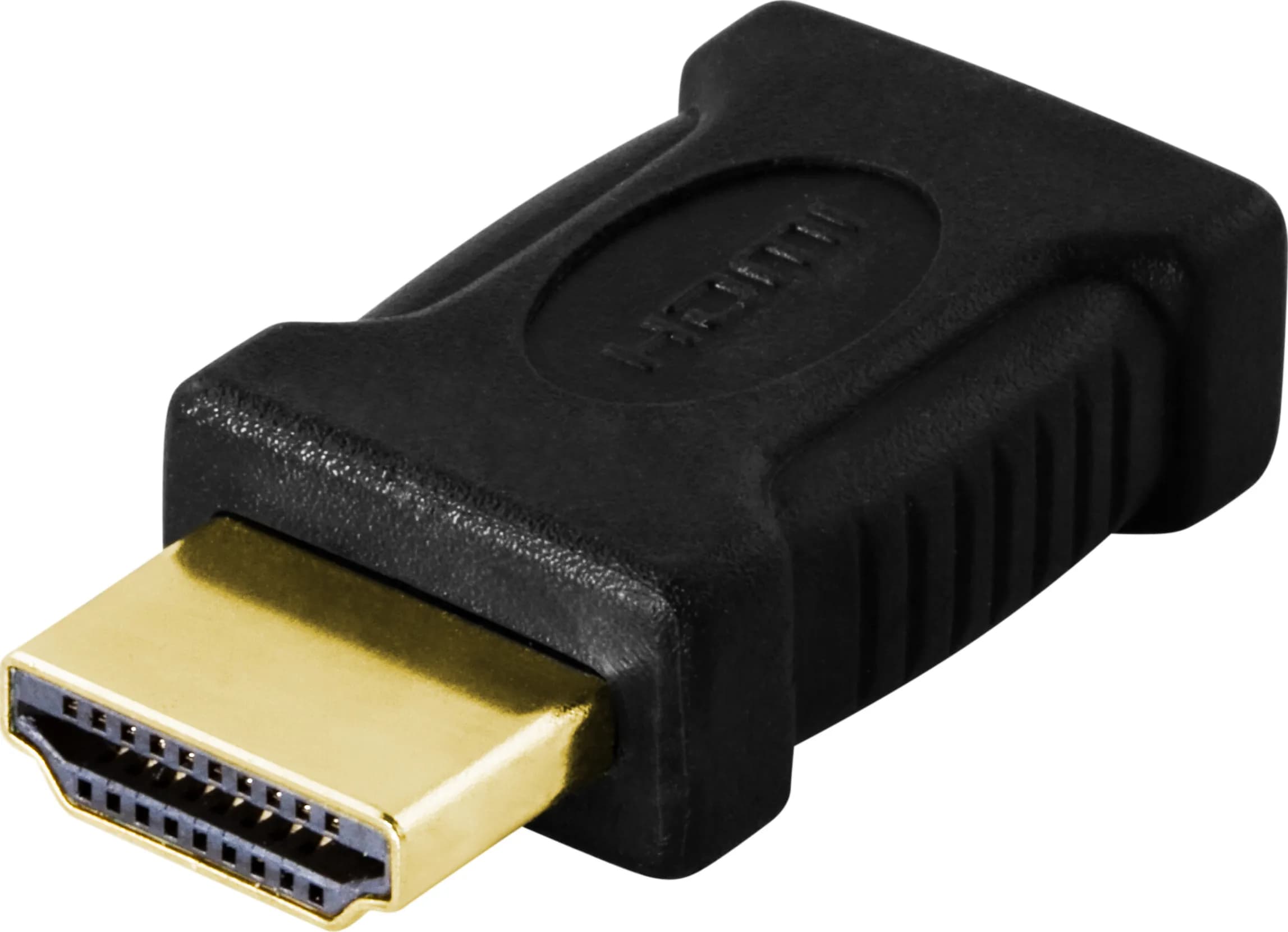 DELTACO HDMI-sovitin, mini HDMI - HDMI, 19-pin u-n,