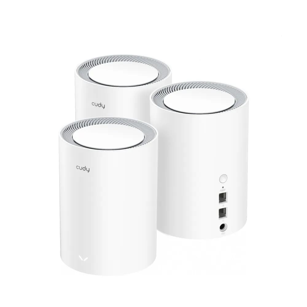 Cudy M1800 -mesh WiFi -järjestelmä, Wi-Fi 6, Dual-band, 3 kpl, valkoinen