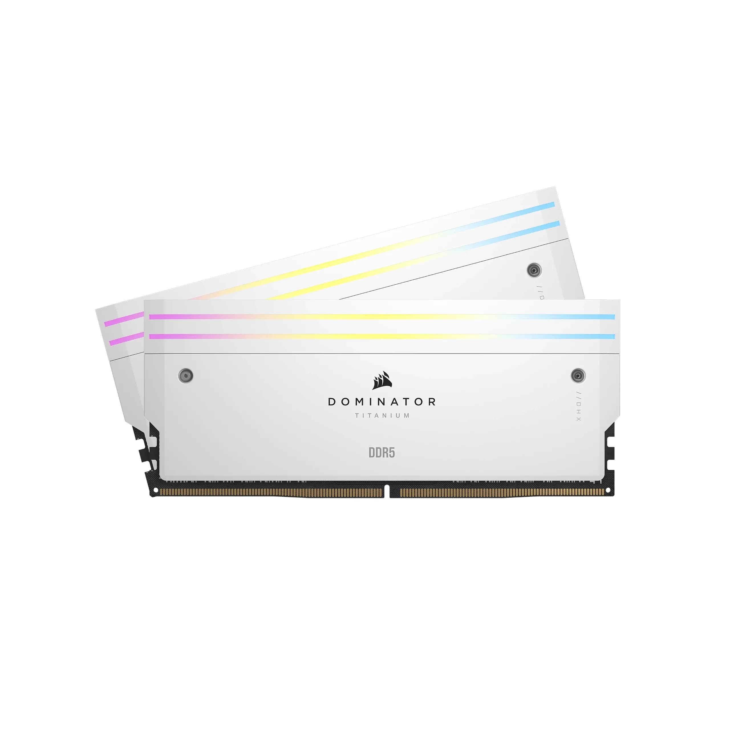 Corsair DOMINATOR TITANIUM RGB 32 Gt (2 x 16 Gt) DDR5 6000 MHz, CL30 -muisti, valkoinen (XMP)