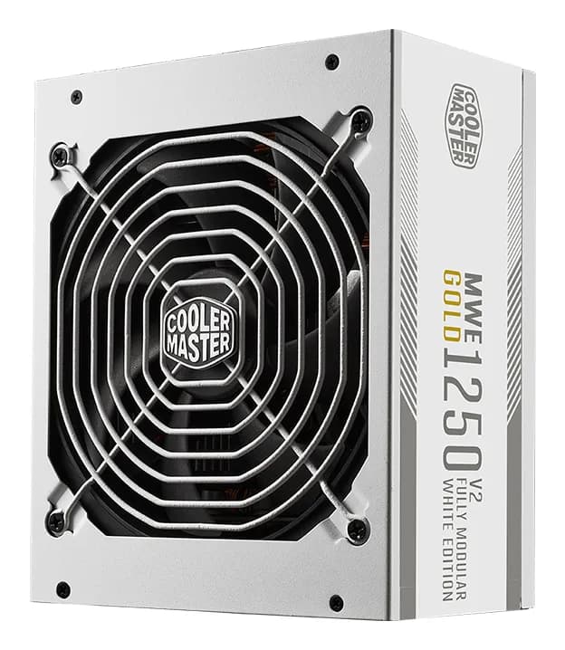 Cooler Master MWE Gold V2 ATX 3.1 White Edition 1250W -virtalähde, 80 Plus Gold
