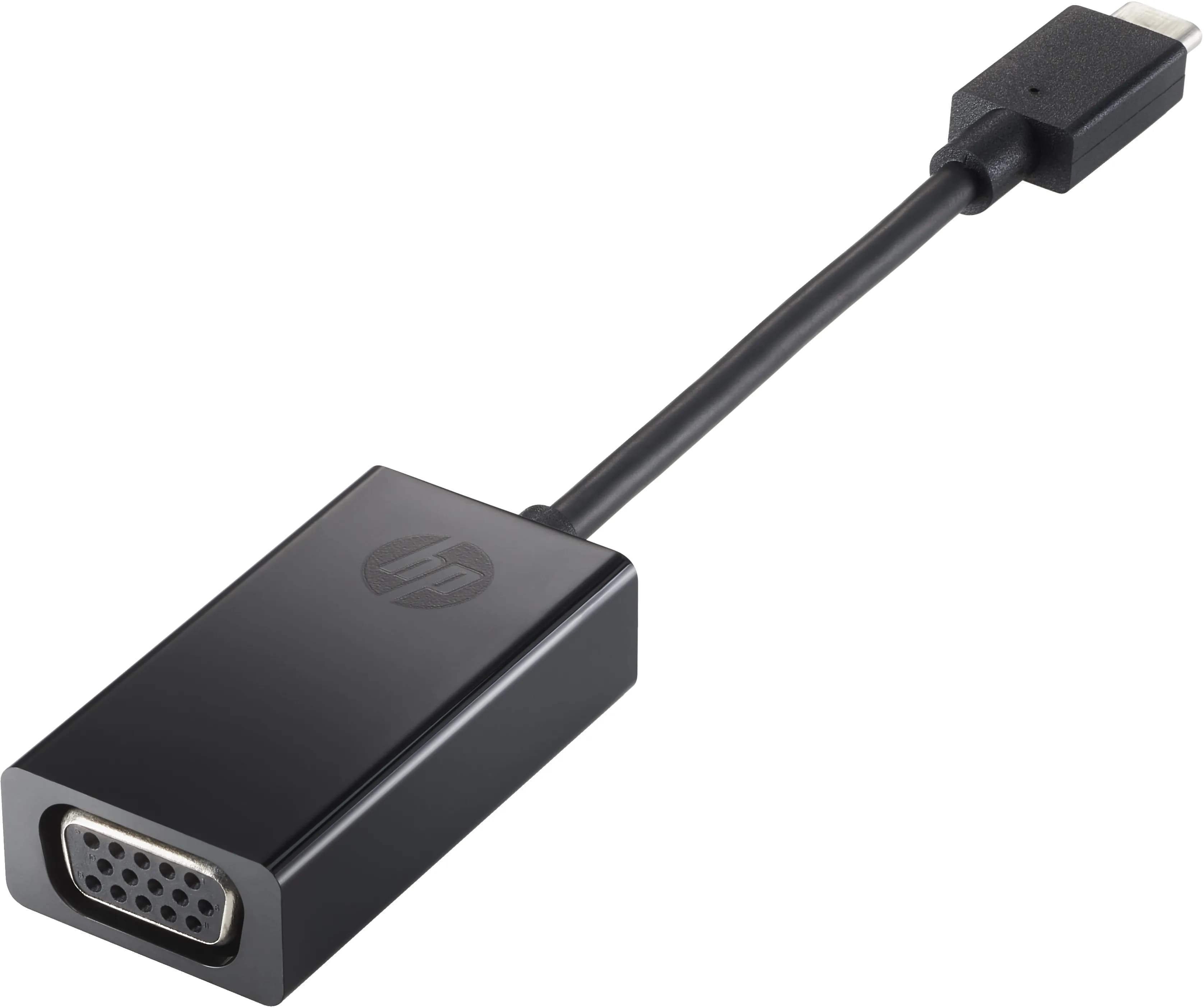 HP  VGA – USB Type-C -adapteri, Musta