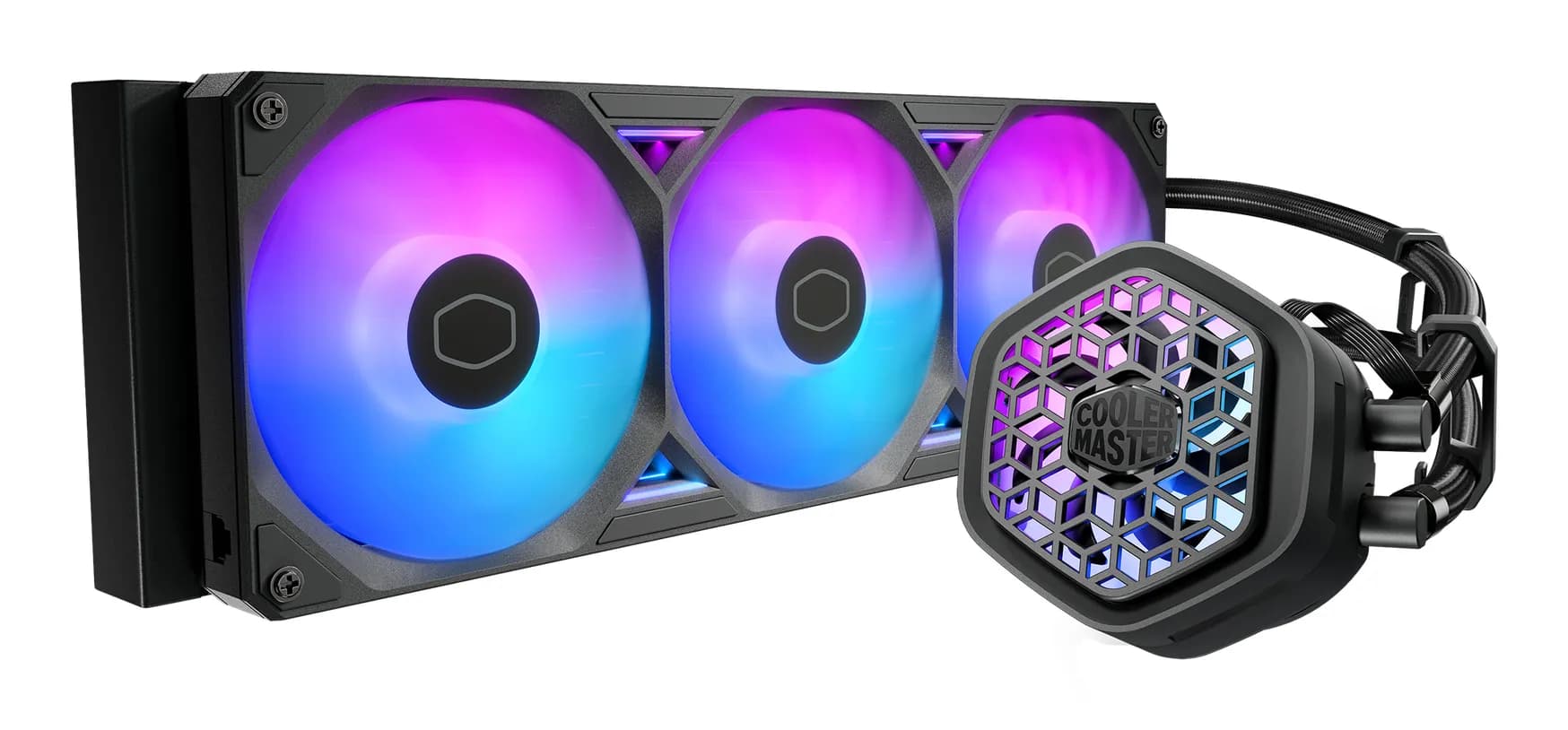 Cooler Master MasterLiquid Atmos II VRM Fan 360mm ARGB -nestejäähdytin, musta