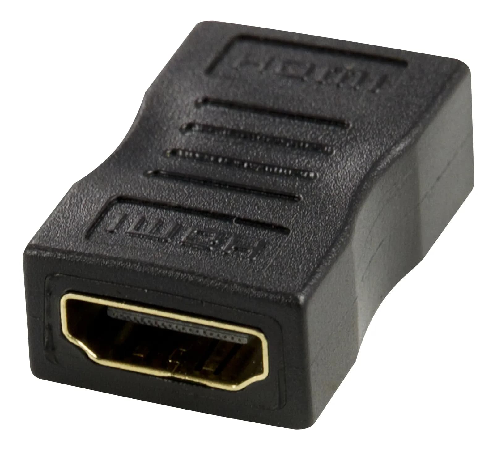 DELTACO HDMI adapter, gold-plated connectors, black
