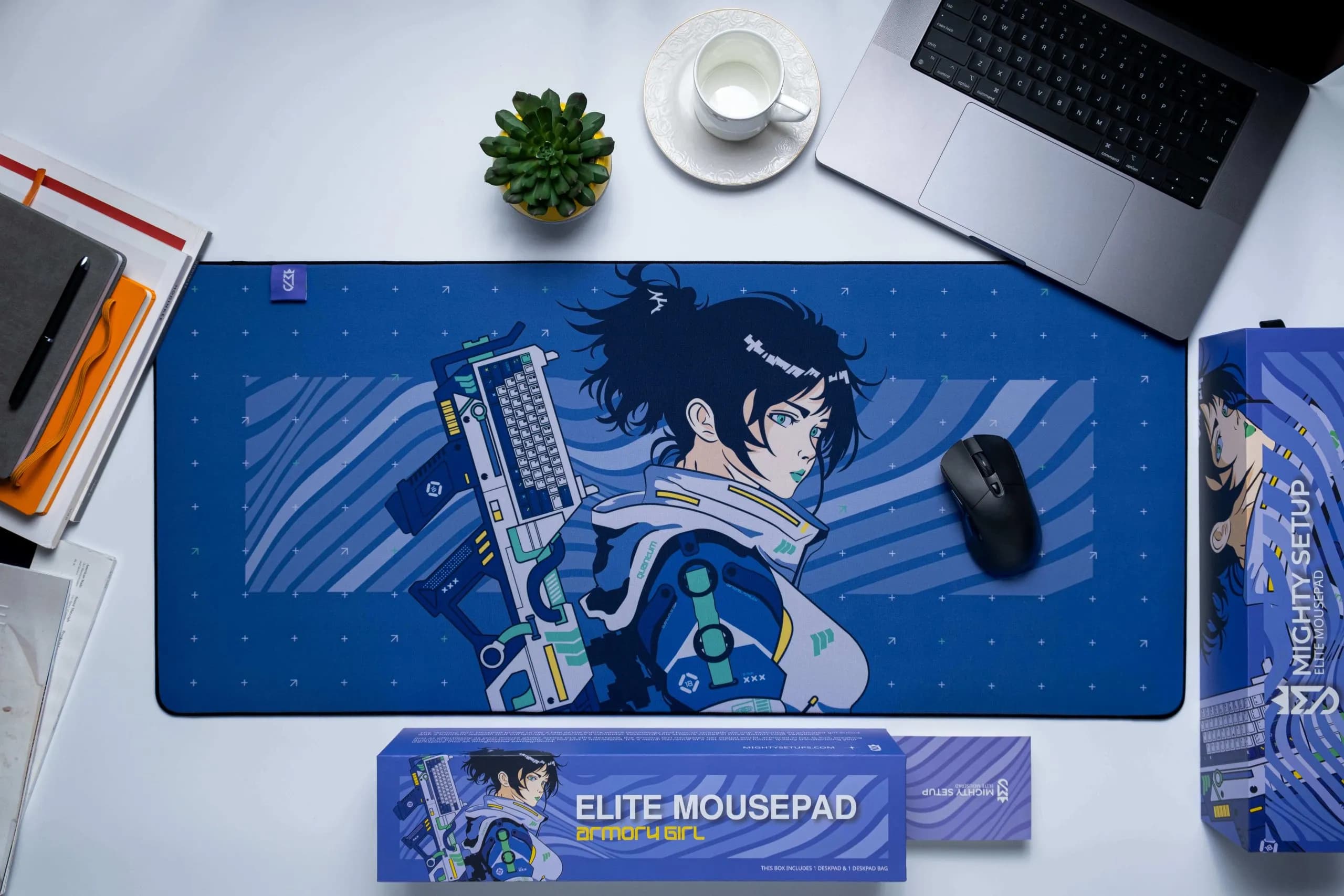 Mighty Setup Armory Girl -pelihiirimatto, 430x100 mm, liila