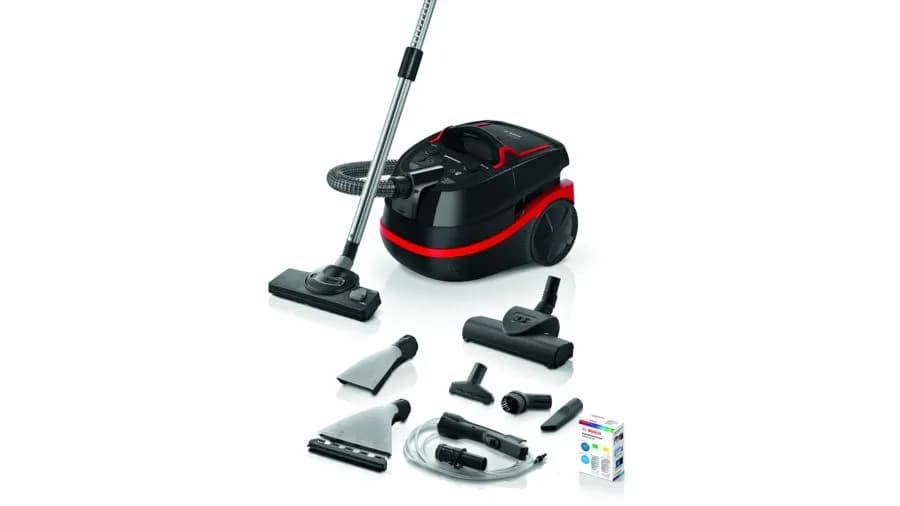 Bosch Serie 4 BWD421POW 2100W -märkä-kuivaimuri, musta, punainen