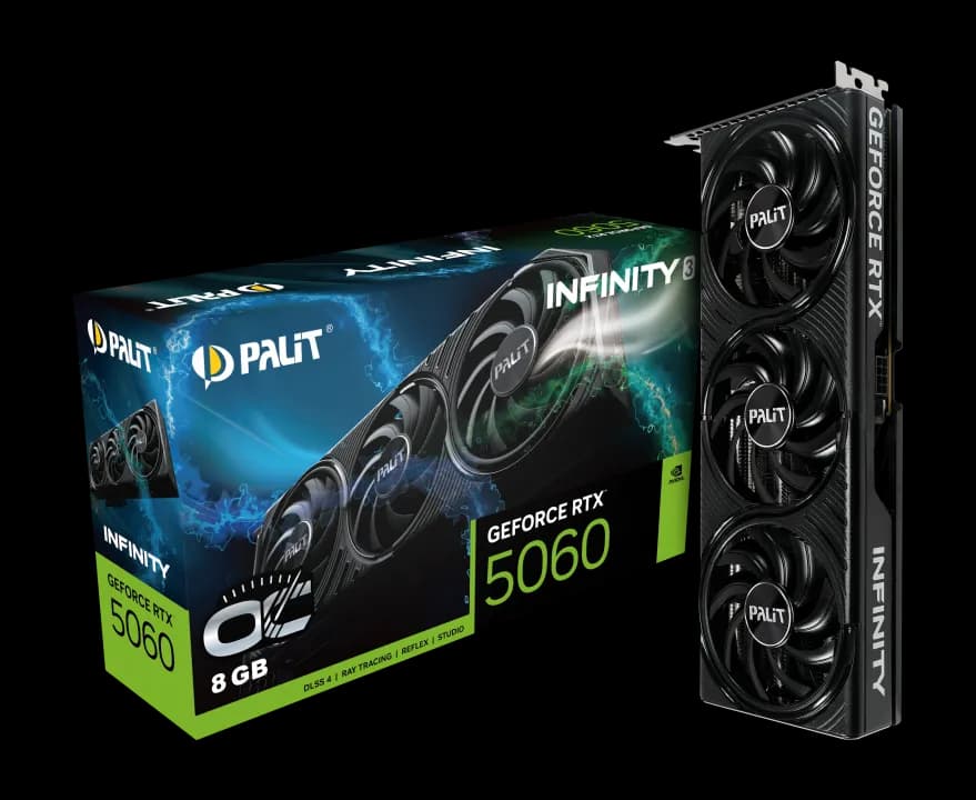 Palit GeForce RTX 5060 Infinity 3 8 Gt OC -näytönohjain