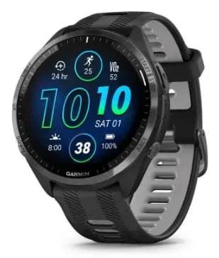 Garmin Forerunner 965 47mm AMOLED -urheilukello, musta/Yellow accent