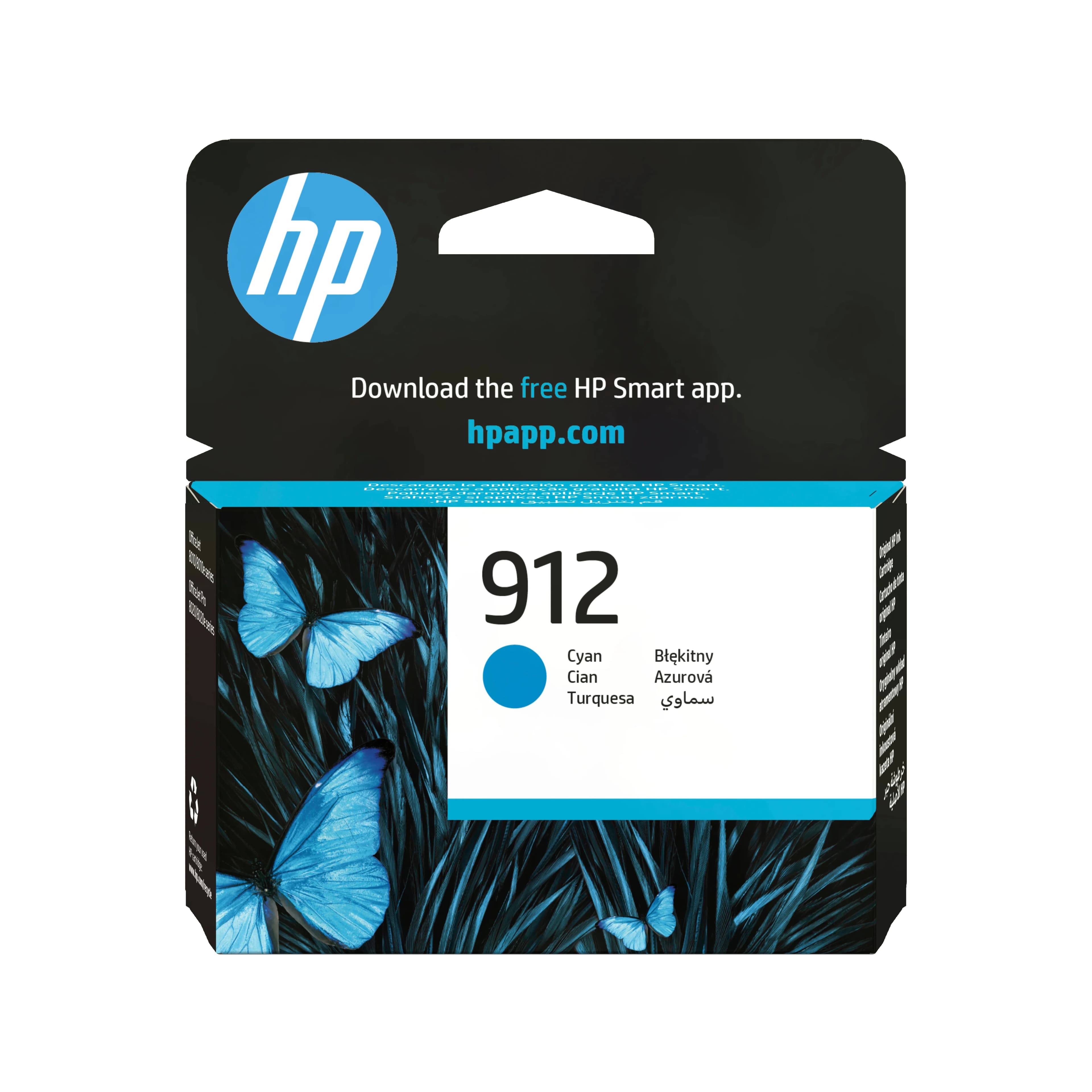 HP 912 -mustekasetti, 2.9 ml, syaani