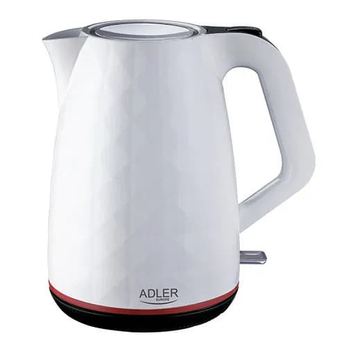 Adler AD 1277 W -vedenkeitin, 1,7 l, 2200 W, valkoinen