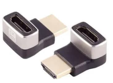MicroConnect HDMI 8K 90° ylöspäin kulmaliitin F-M, 8K 60Hz / 4K 120Hz