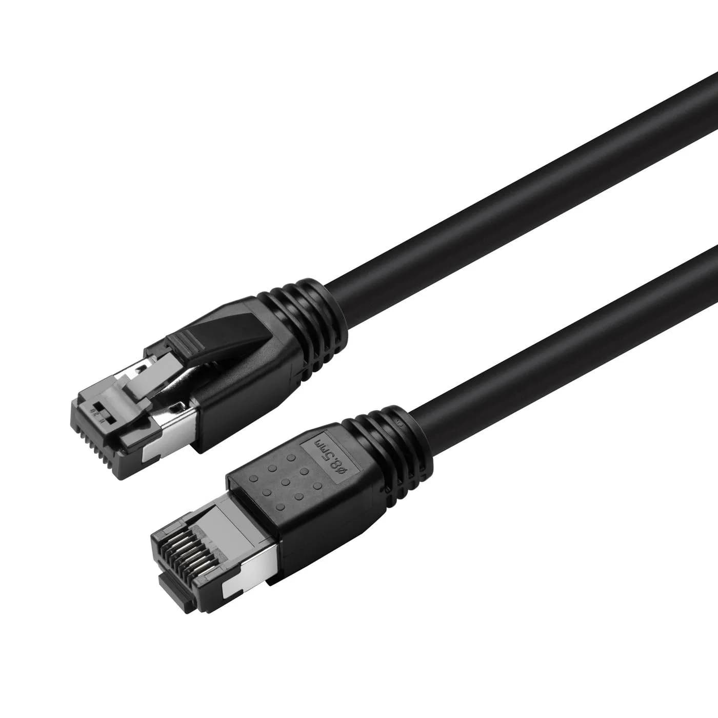 MicroConnect Cat8.1 S/FTP RJ45 3m -verkkokaapeli, musta