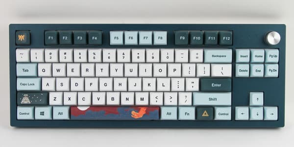 Montech MKey TKL Freedom MK87 -mekaaninen pelinäppäimistö, Gateron G Pro 2.0, tummanharmaa / viininpunainen