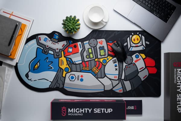 Mighty Setup Voidwalker -pelihiirimatto, 900x400 mm, Light