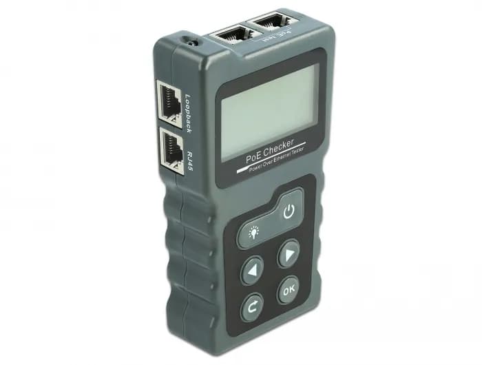Delock LCD Cable Tester RJ45 / PoE / DC