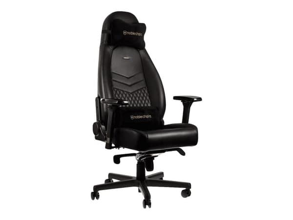 Noblechairs ICON Real Leather -nahkaverhoiltu pelituoli, musta