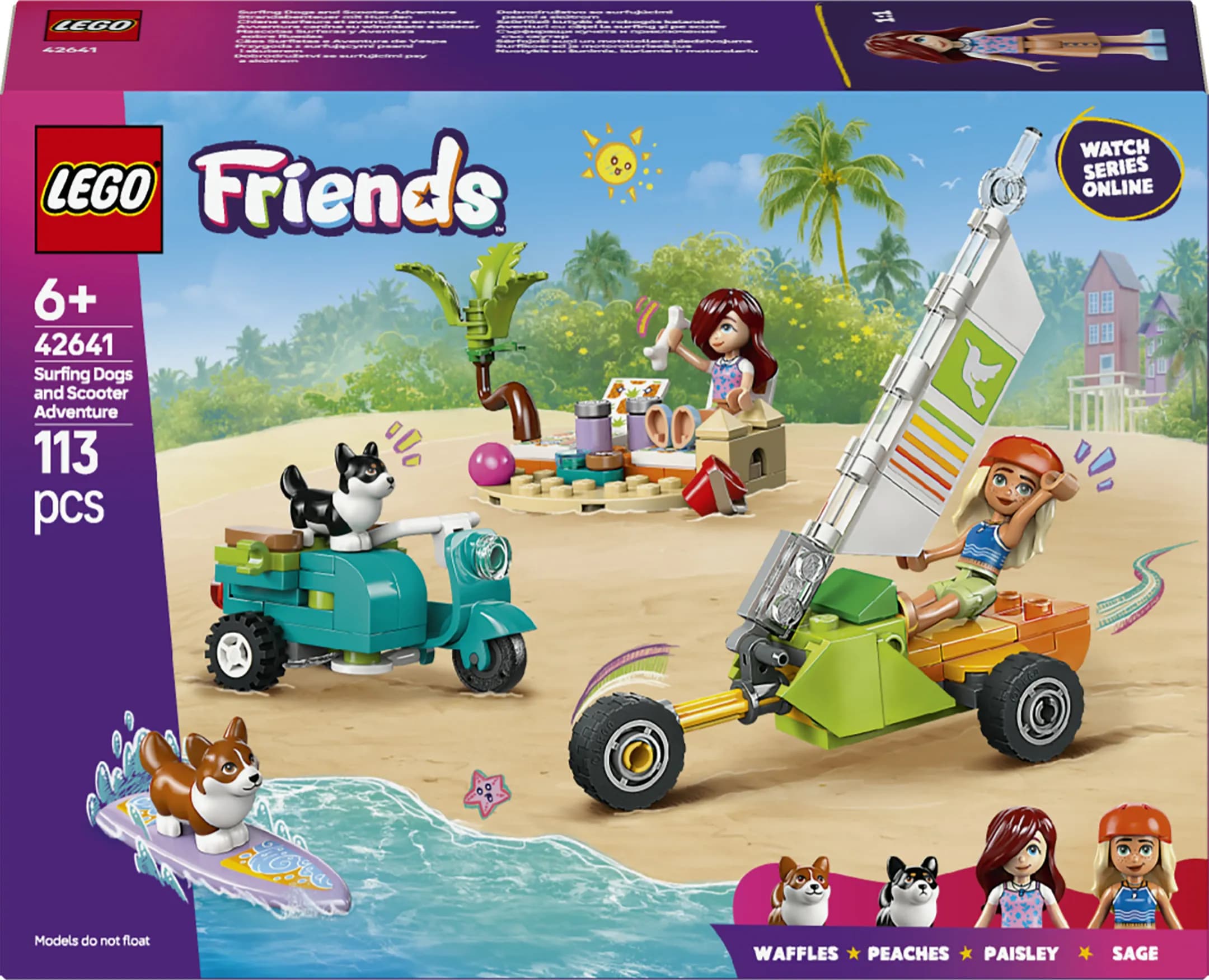 LEGO Friends Surffikoirat ja skootteriseikkailu 42641