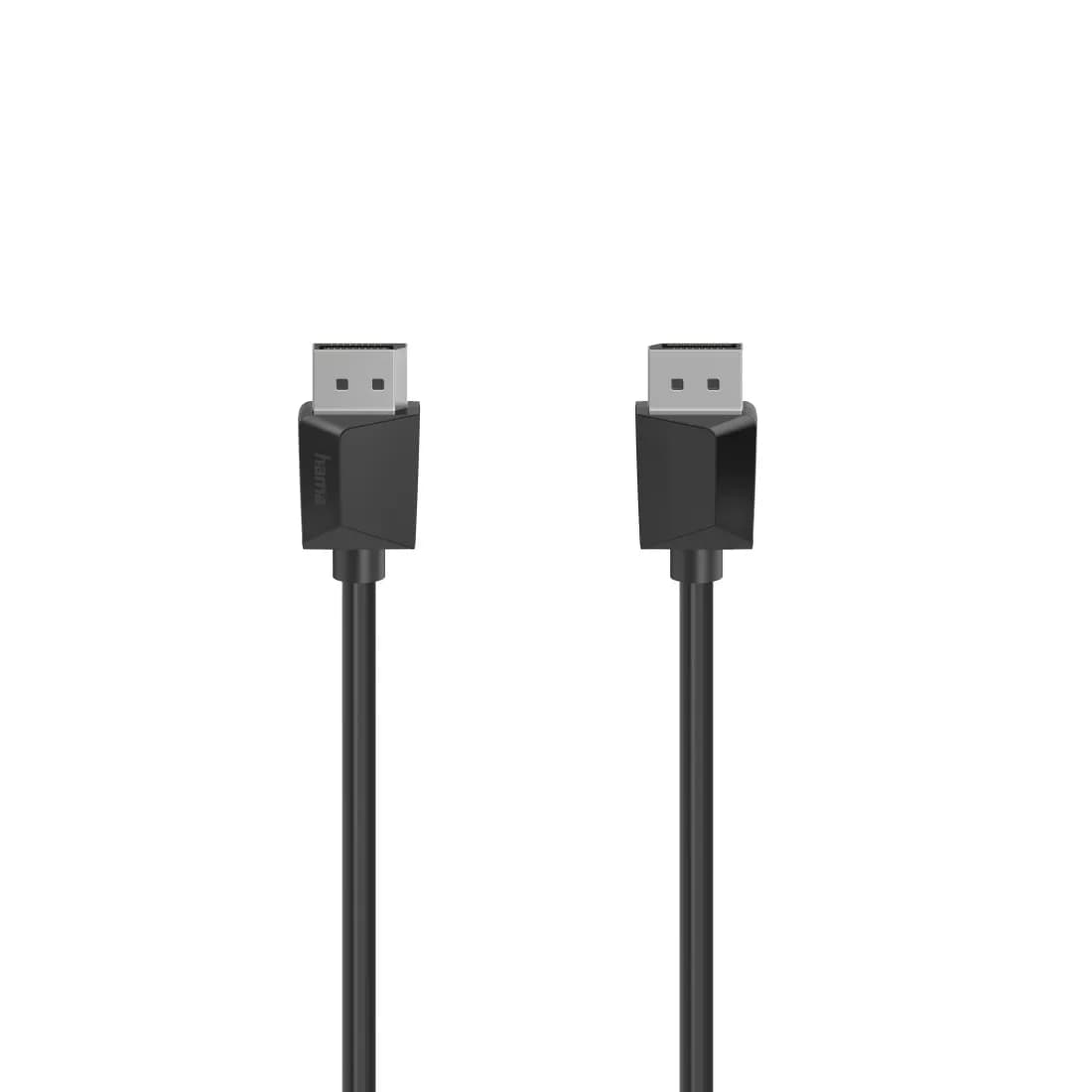 Hama DisplayPort 1.2 -kaapeli, jossa 4K, 0,75 m, musta