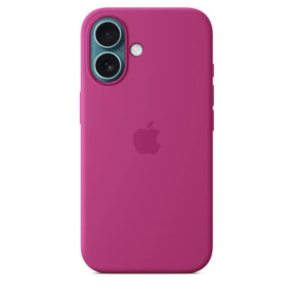 Apple iPhone 16, MagSafe -silikonikuori, Fuksia