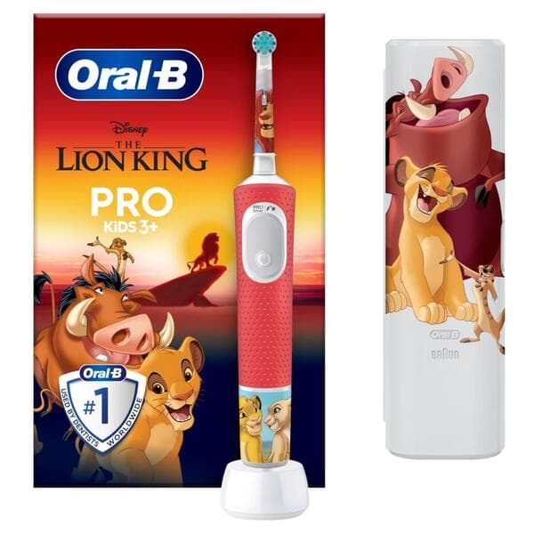 Oral-B Vitality Pro Kids Leijonakuningas -sähköhammasharja - Punainen