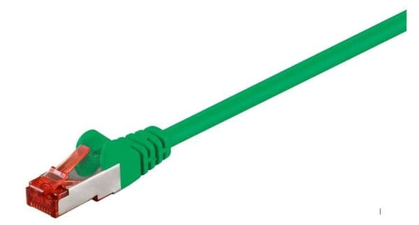 MicroConnect Cat6 F/UTP RJ45 5m -verkkokaapeli, vihreä