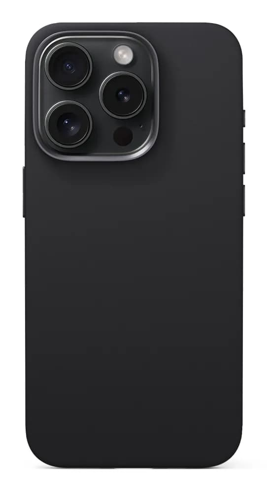 Epico Mag+ Silicone Case Pro, iPhone 16 Pro -suojakuori, Musta