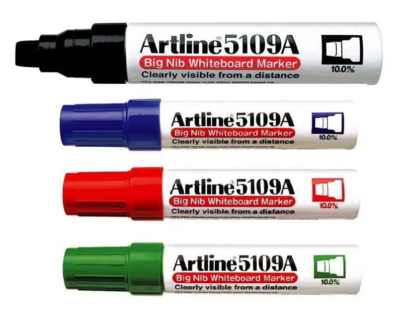 Artline 5109A Big Nib Whiteboard 4/set