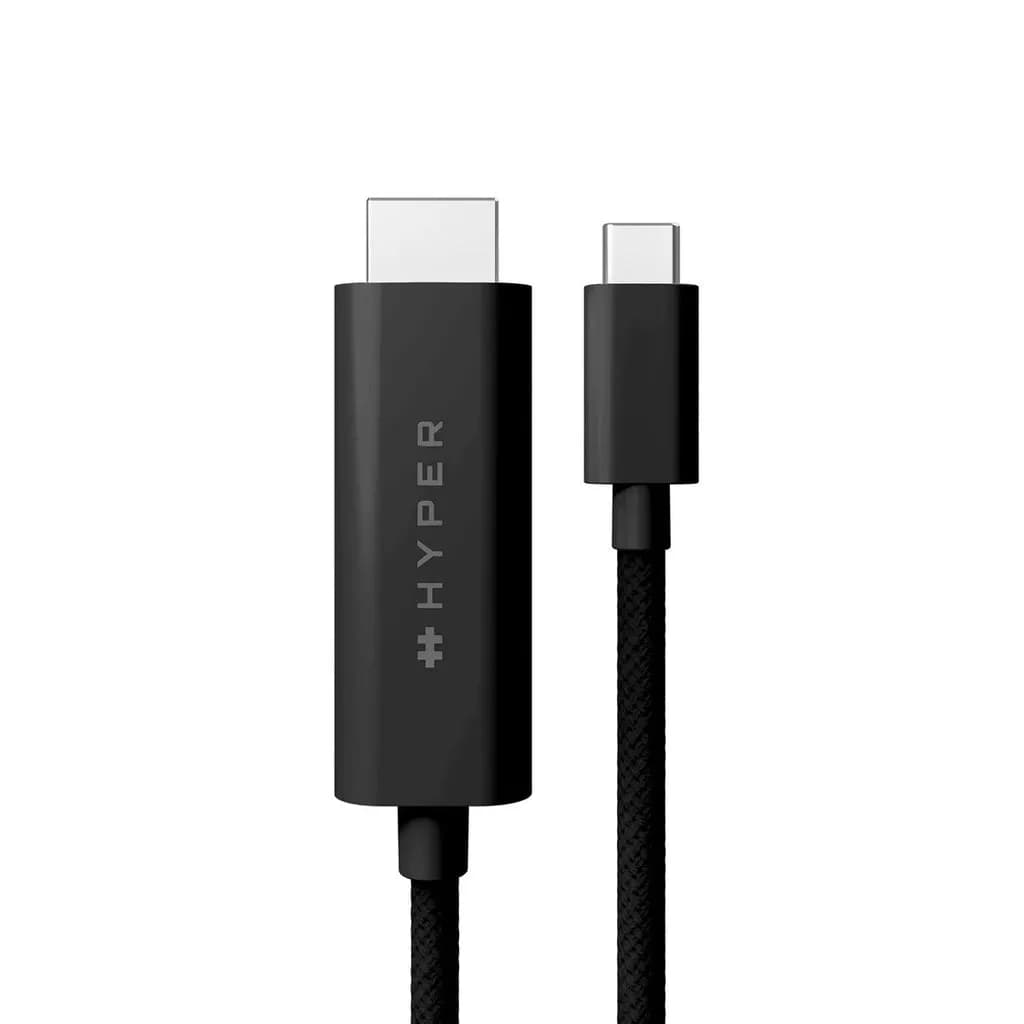 Targus HyperDrive USB-C – HDMI 4K60Hz -kaapeli, 2,5 m, musta