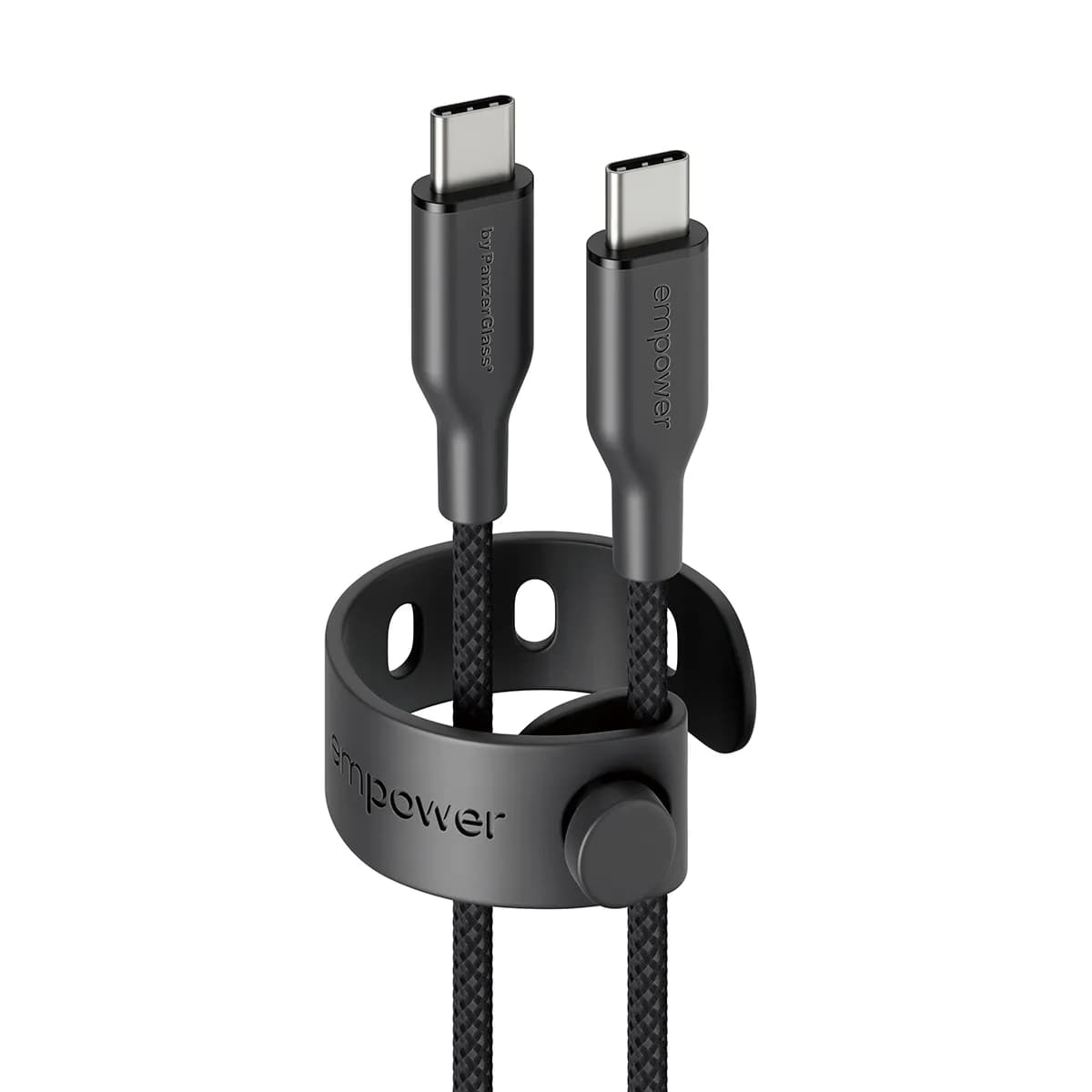 PanzerGlass Empower Racing USB-C -kaapeli, 60 W, 1,2 m, Space Black