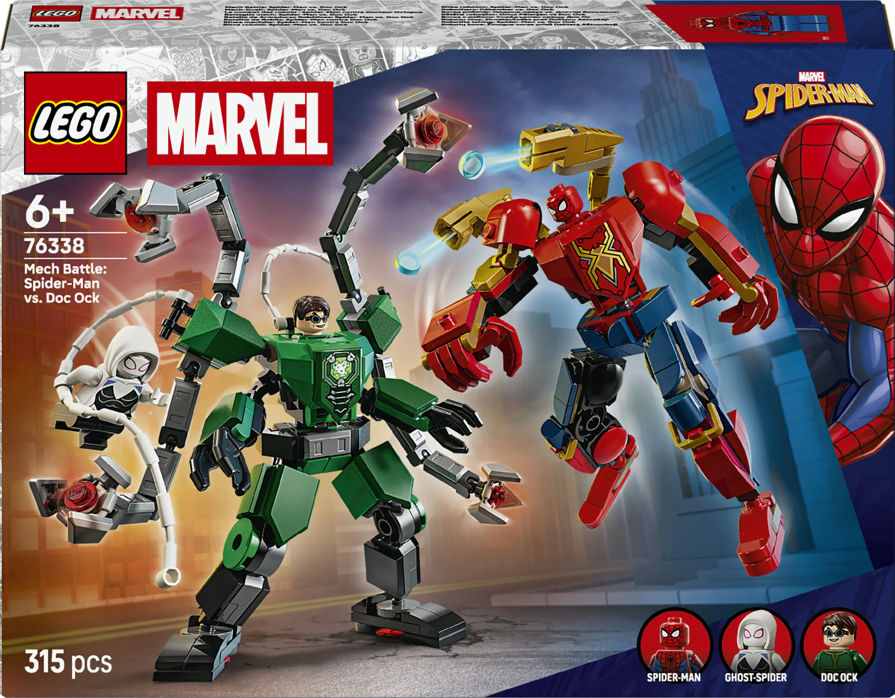 LEGO Marvel Robottien taistelu: Spider-Man vastaan Tohtori Mustekala 76338