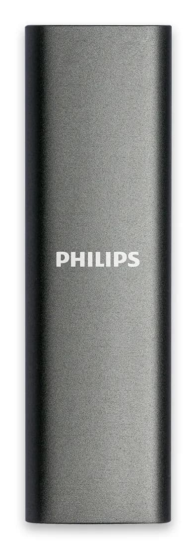 Philips Ultra Speed 2 Tt USB-C -ulkoinen SSD, kannettava, harmaa