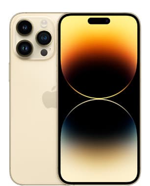 Kunnostettu iPhone 14 Pro Max 256 Gt, kulta (Erinomainen kunto)