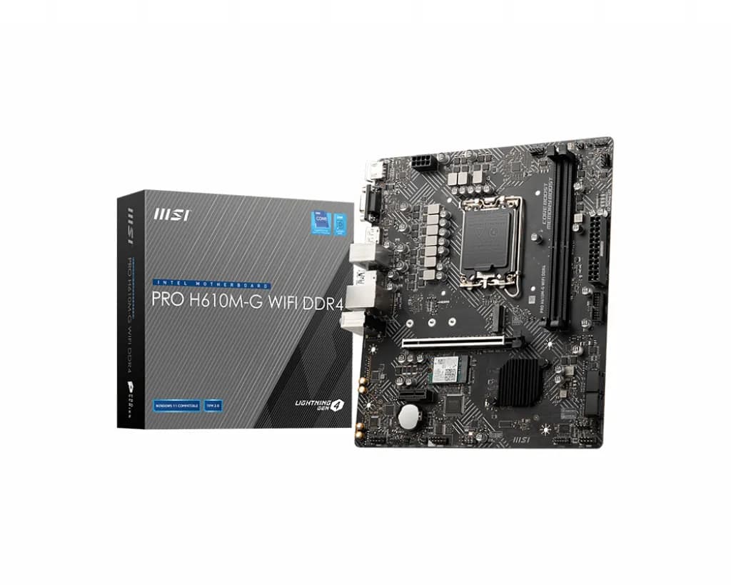 MSI PRO H610M-G WIFI DDR4 LGA1700 mATX -emolevy
