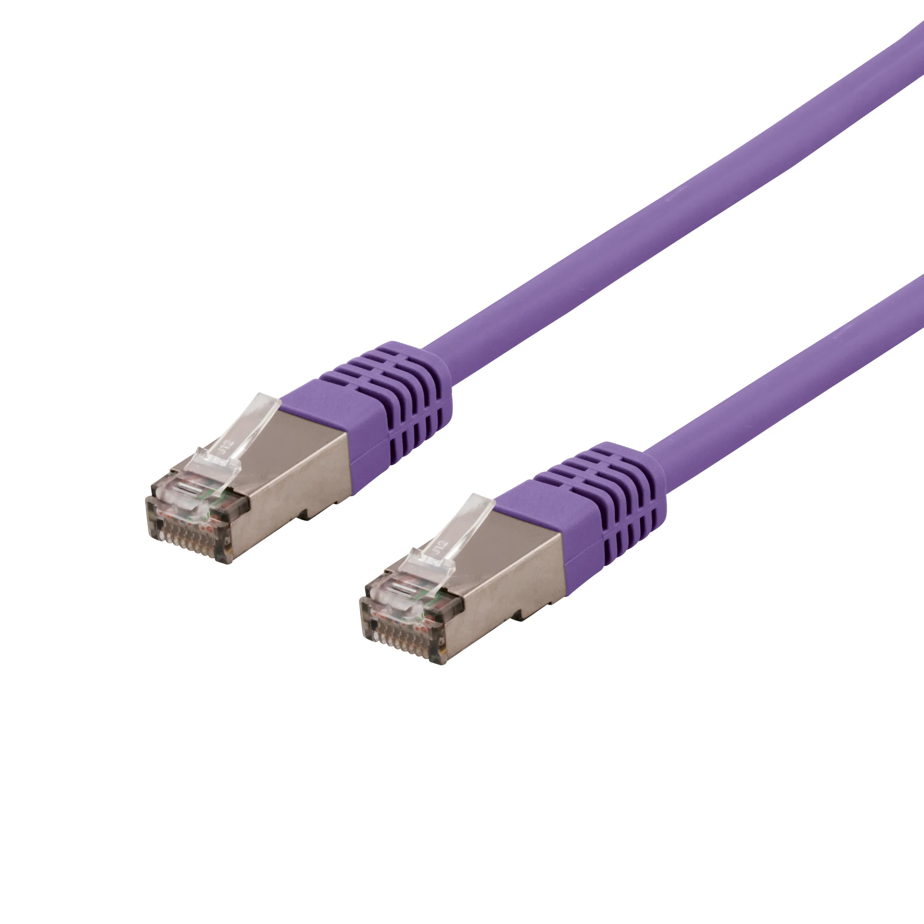 Deltaco Cat6a U/FTP RJ45 1m -verkkokaapeli, violetti