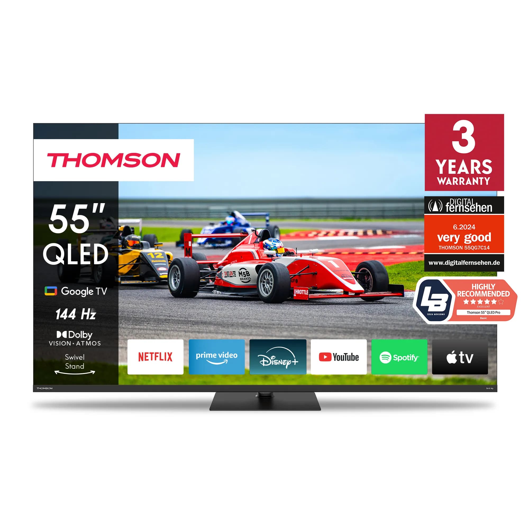 Thomson 55QG7C14 55" 4K QLED Google TV, 144 Hz, Dolby Vision, HDR10