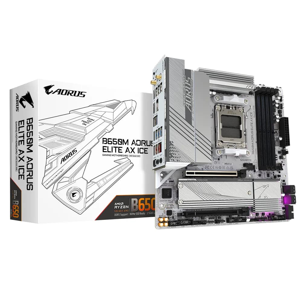Gigabyte B650M AORUS ELITE AX ICE AM5 mATX -emolevy