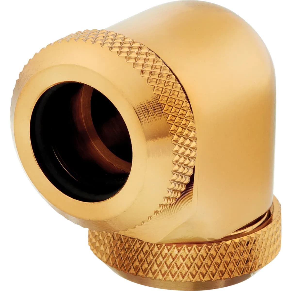 Corsair Fitting (hard tube),XF Hardline 2-pack (90° Angled 12mm OD compression_ gold)