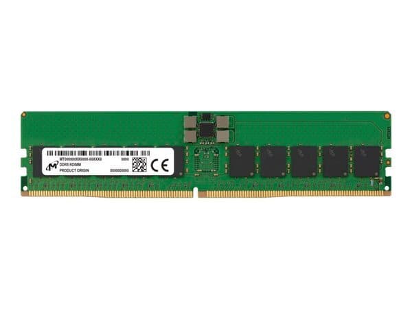 Crucial RDIMM 32 Gt (1 x 32 Gt) DDR5 6400 MHz, CL52 -muisti, vihreä