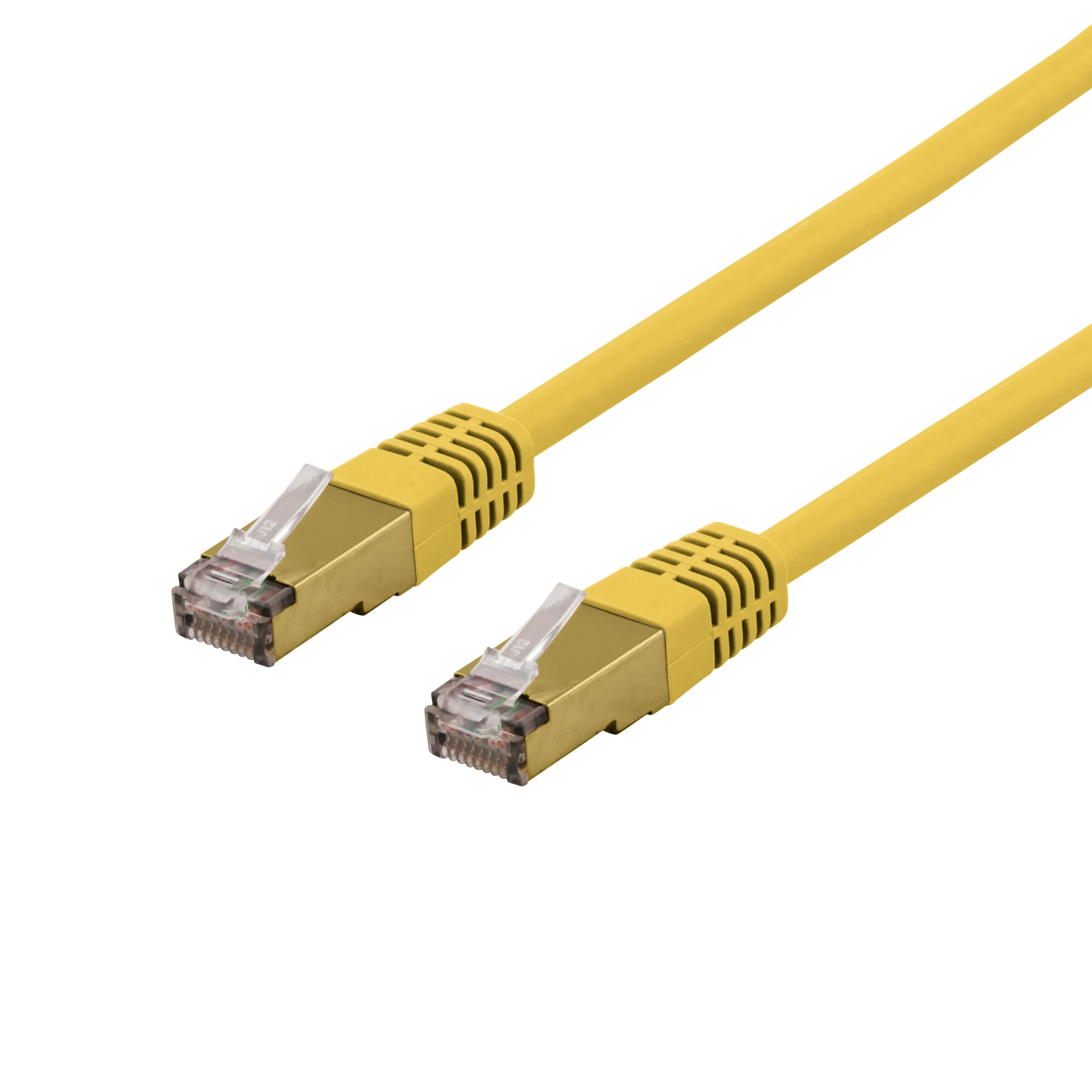 Deltaco Cat6a S/FTP RJ45 3m -verkkokaapeli, keltainen