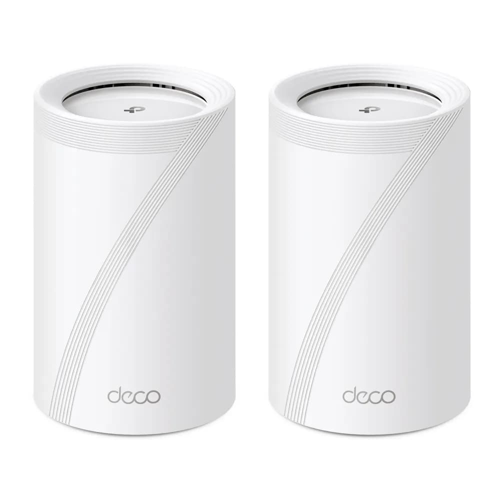 TP-Link Deco BE65 -mesh WiFi -järjestelmä, Wi-Fi 7, BE9300, Tri-band, 2 kpl, 2,5G WAN -portilla, valkoinen