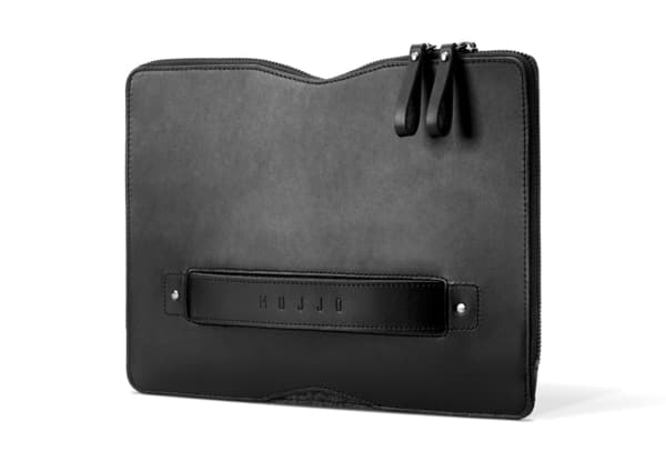 Mujjo Carry-On Folio Sleeve suojatasku 12" Macbook, musta
