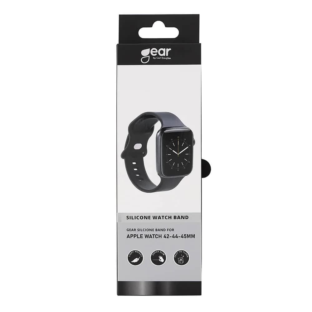 GEAR Kelloranneke Silikoni Apple Watchille 42/44/45mm