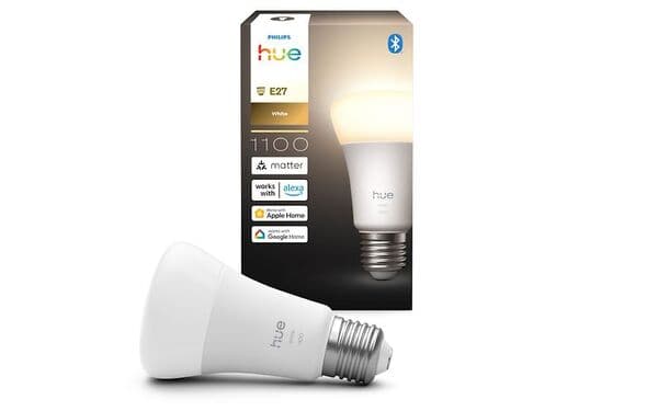 Philips Hue LED smart lamp, White, E27