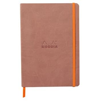 Rhodiarama soft A5 rosewood dot ivory