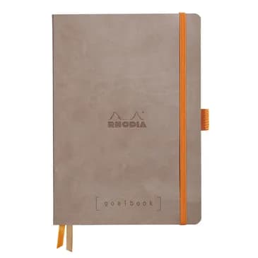 Rhodia Goalbook soft taupe A5 dot ivory