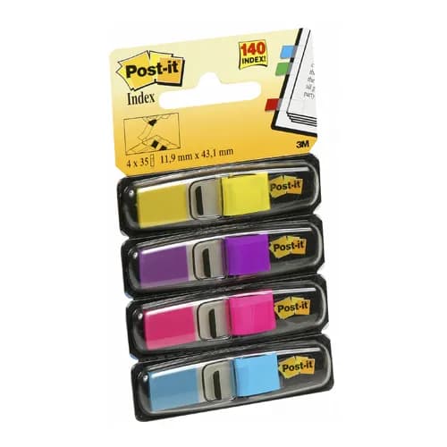 Post-it Index tabs 11,9x43,1 ass. neon (4)