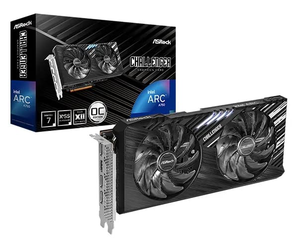 ASRock Intel Arc A750 Challenger SE 8 Gt OC -näytönohjain