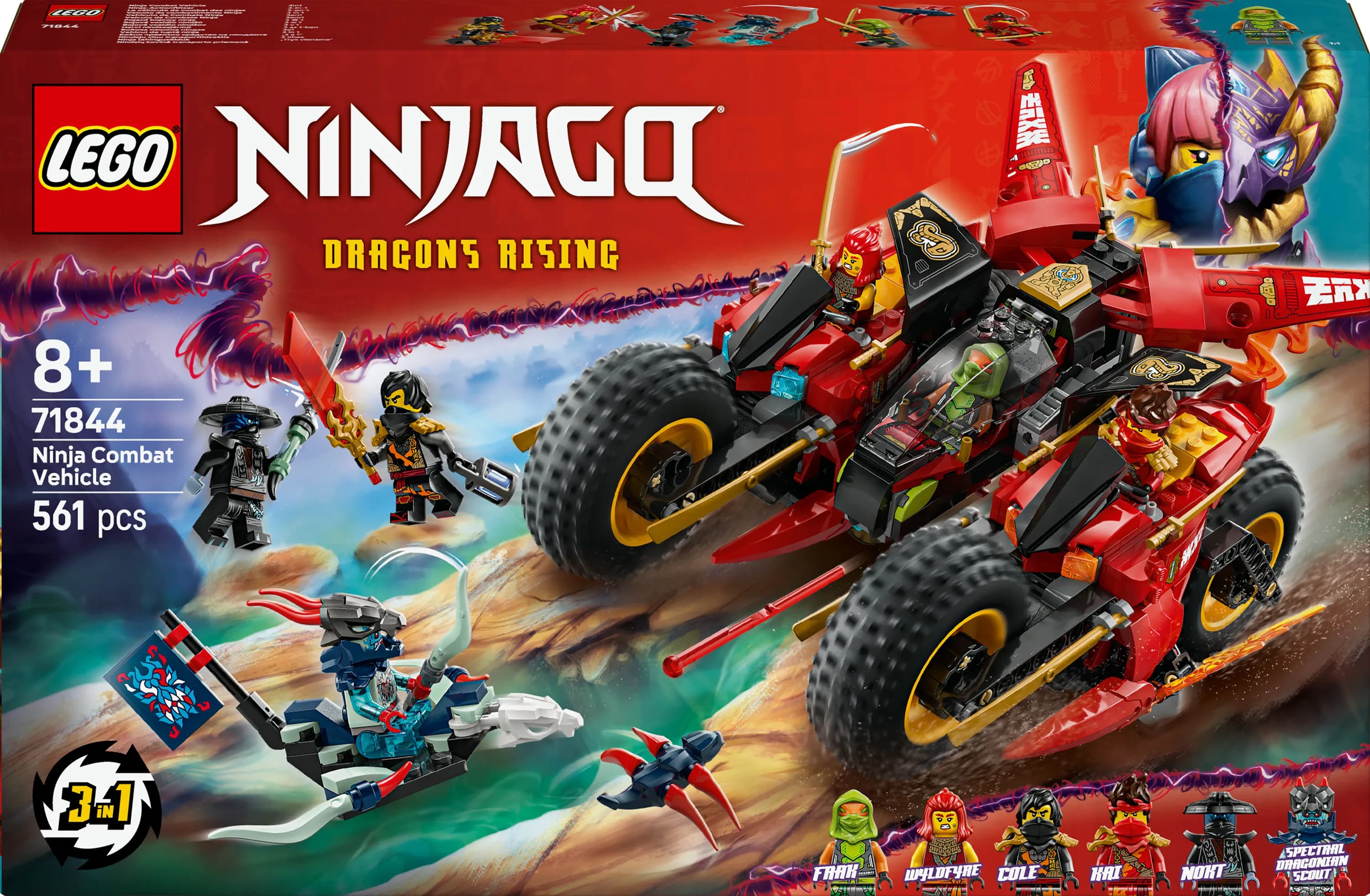 LEGO NINJAGO Ninjojen taisteluajoneuvo 71844