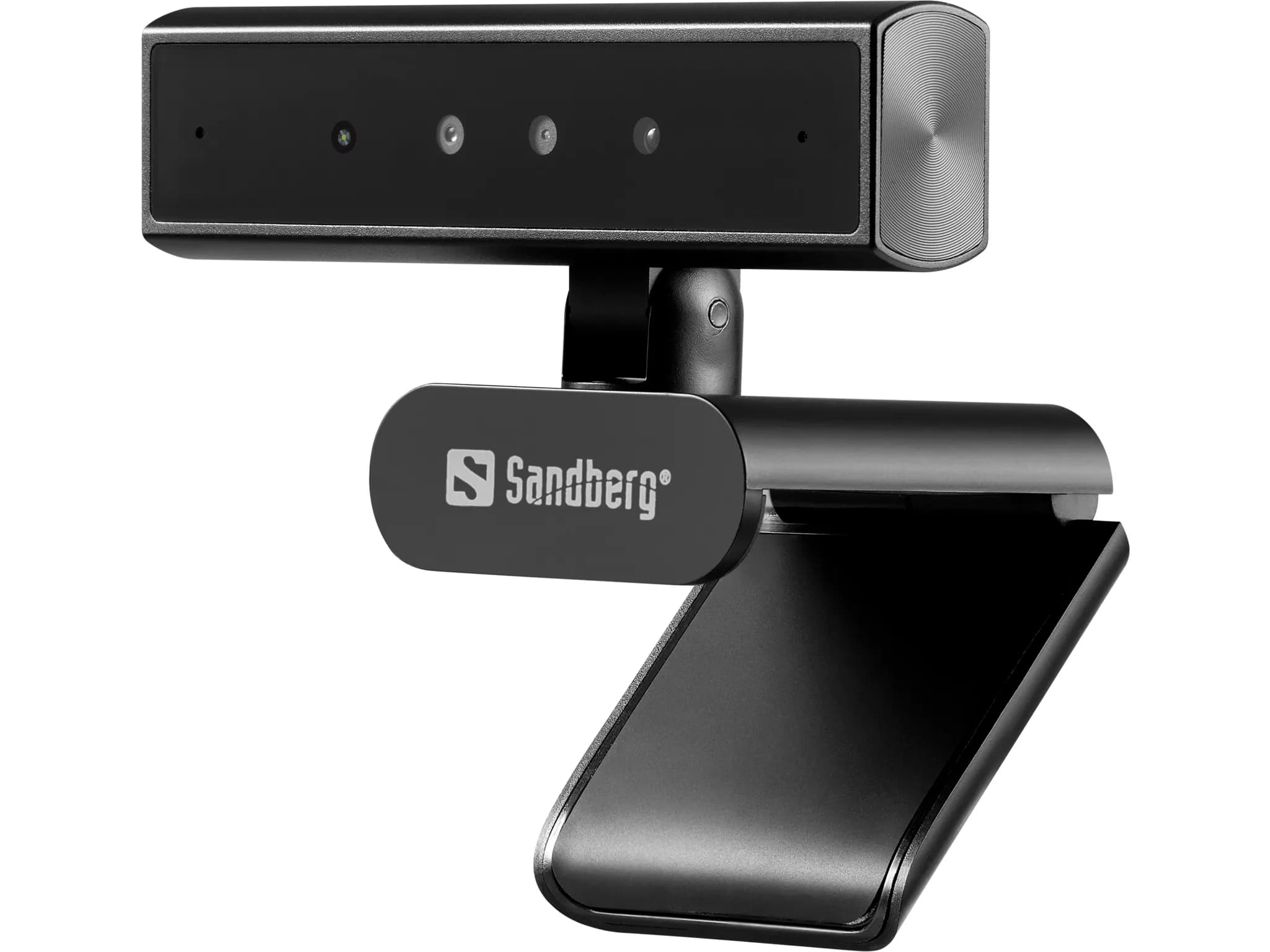 Sandberg Face-ID Webcam Mini Pro Quad HD 1440p, kasvojentunnistus, kaksoismikrofoni -webkamera, musta