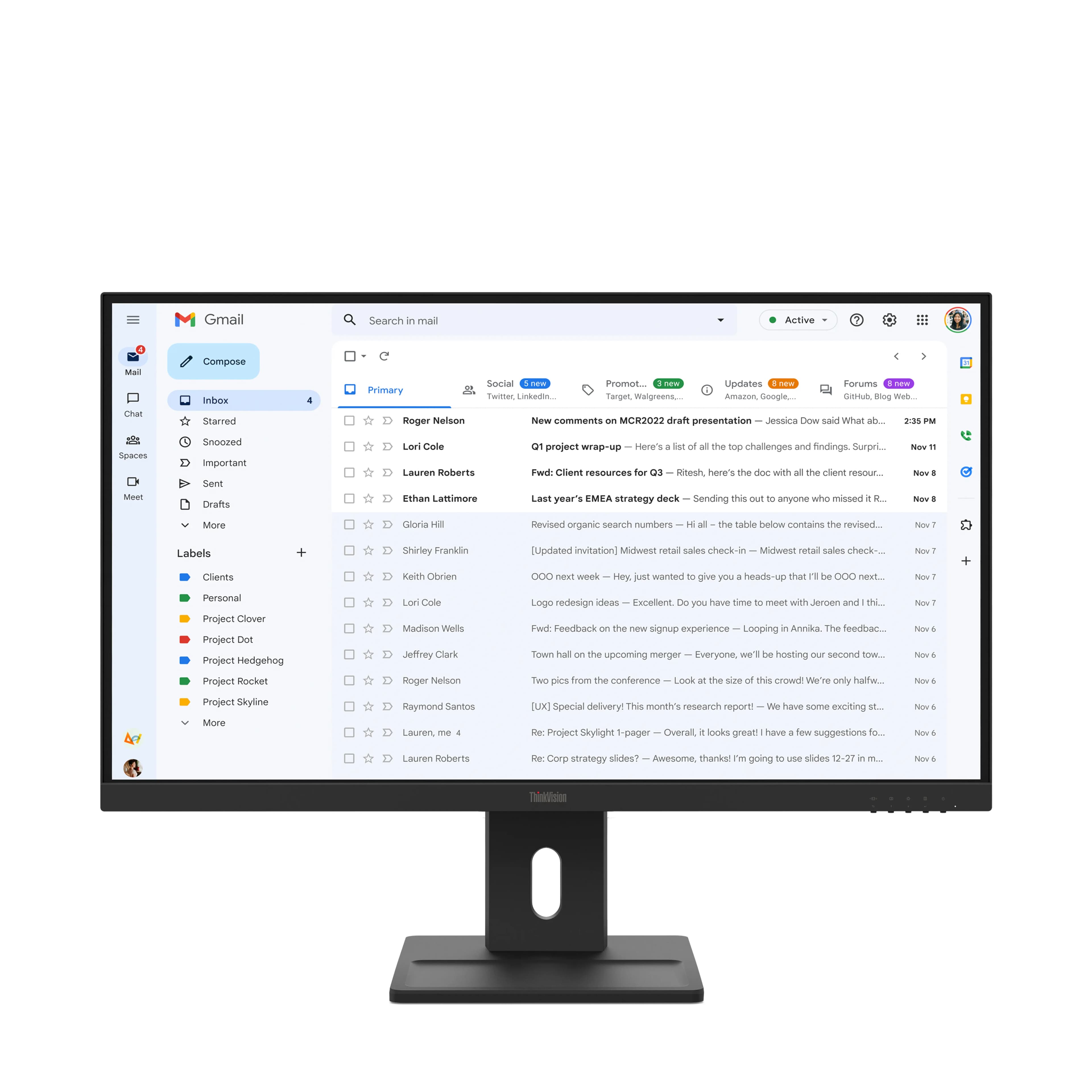Lenovo ThinkVision E27-40 27" Full HD, IPS -näyttö