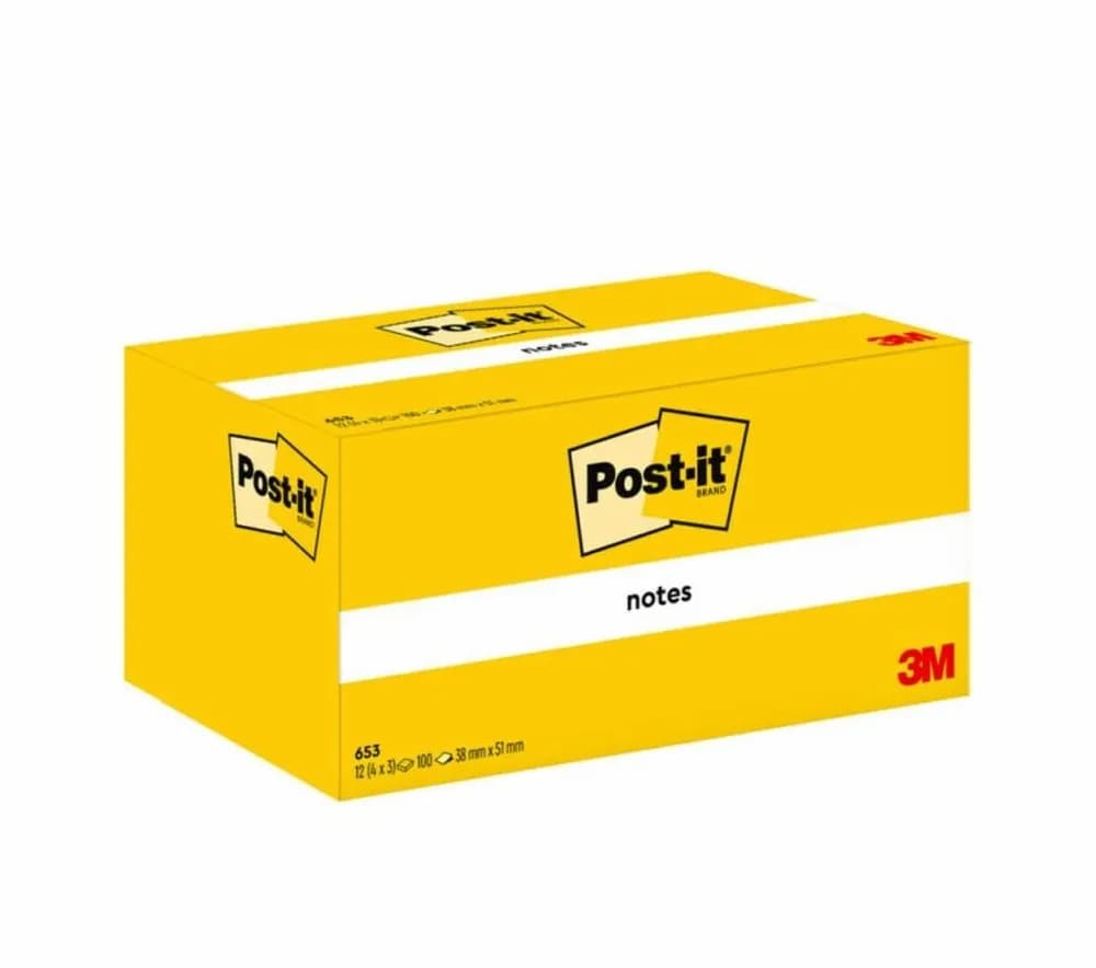 Post-it Notes 38x51 yellow (12)